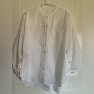 NWT Wilfred Free Relaxed collarless shirt size Small